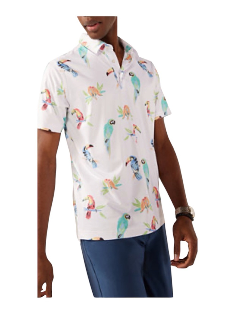 Chubbies The Dude Macaw Polo t shirt